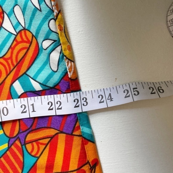 Colorful and Vibrant Rayon Midi Dress - Picture 8 of 10